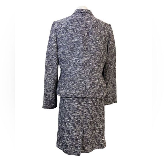 Calvin Klein skirt suit size 12 purple multicolor knee length long sleeve office - Picture 4 of 8